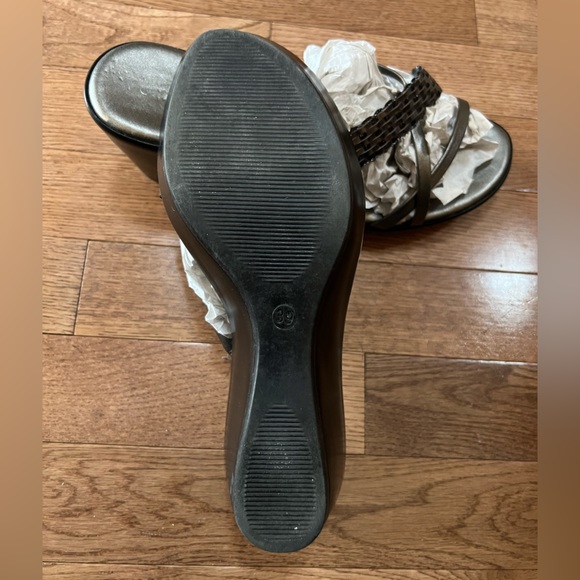 San Giorgio size 39 Black and Silver Sandals - Picture 4 of 5